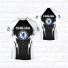 Chelsea FC Black White T-Shirt