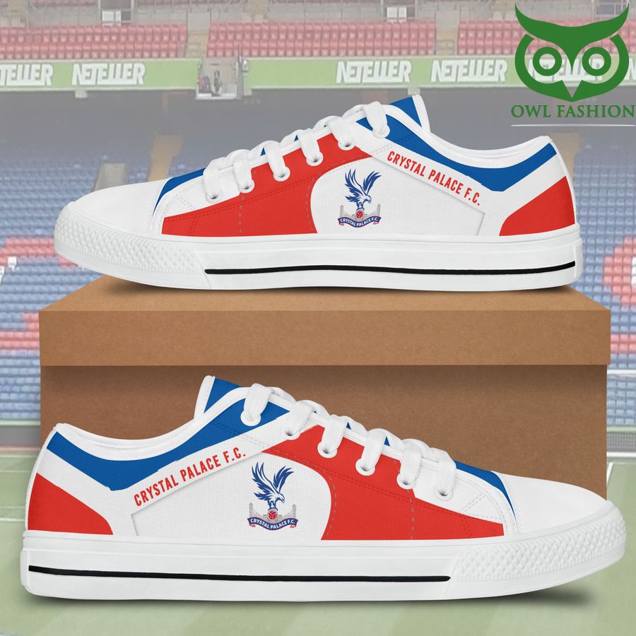 Crystal Palace FC White Red Low Top Shoes
