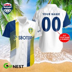 Leeds United Custom Name Number SBO TOP Hawaiian Shirt