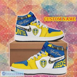 Leeds United Custom Name Premier League Air Jordan 1 High Sneakers