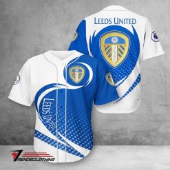 Leeds United Dot Style Baseball Jersey