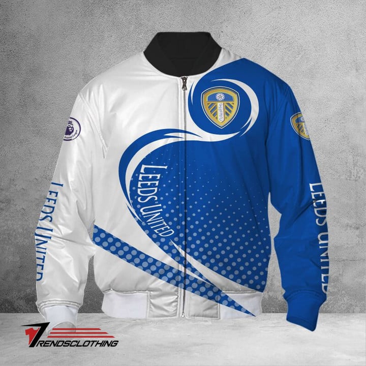 Leeds United Dot Style Bomber Jacket