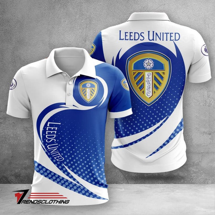 Leeds United Dot Style Polo Shirt