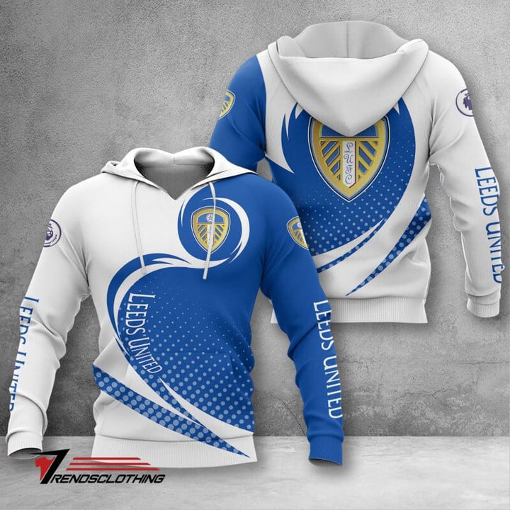 Leeds United Dot Style Pullover Hoodie