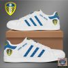 Leeds United White Blue Stripes Stan Smith Shoes