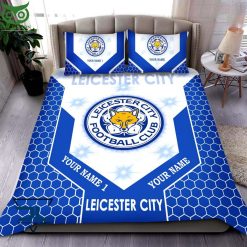 Leicester City FC Custom Name EFL Champion Bedding Set