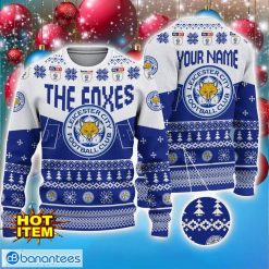 Leicester City FC Custom Name The Foxes Ugly Christmas Sweater