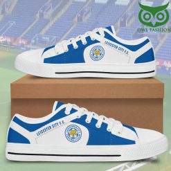 Leicester City FC White Blue Low Top Shoes