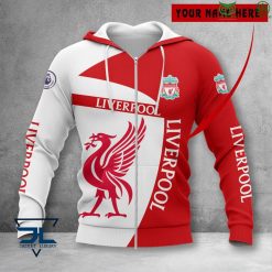 Liverpool FC Custom Name Premier League 2022 Zip Up Hoodie