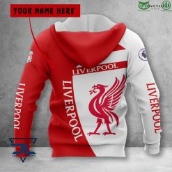 Alternative view of Liverpool FC Custom Name Premier League 2022 Zip Up Hoodie