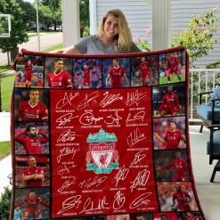 Liverpool FC Signature Quilt Blanket