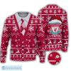 Liverpool FC Vest Pattern Logo Santa Hat Sweater