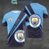 Manchester City Black Blue T-Shirt