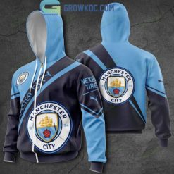 Manchester City Black Blue Zip Up Hoodie