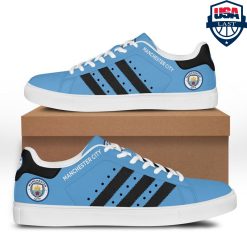 Alternative view of Manchester City Black Stripes Stan Smith Shoes