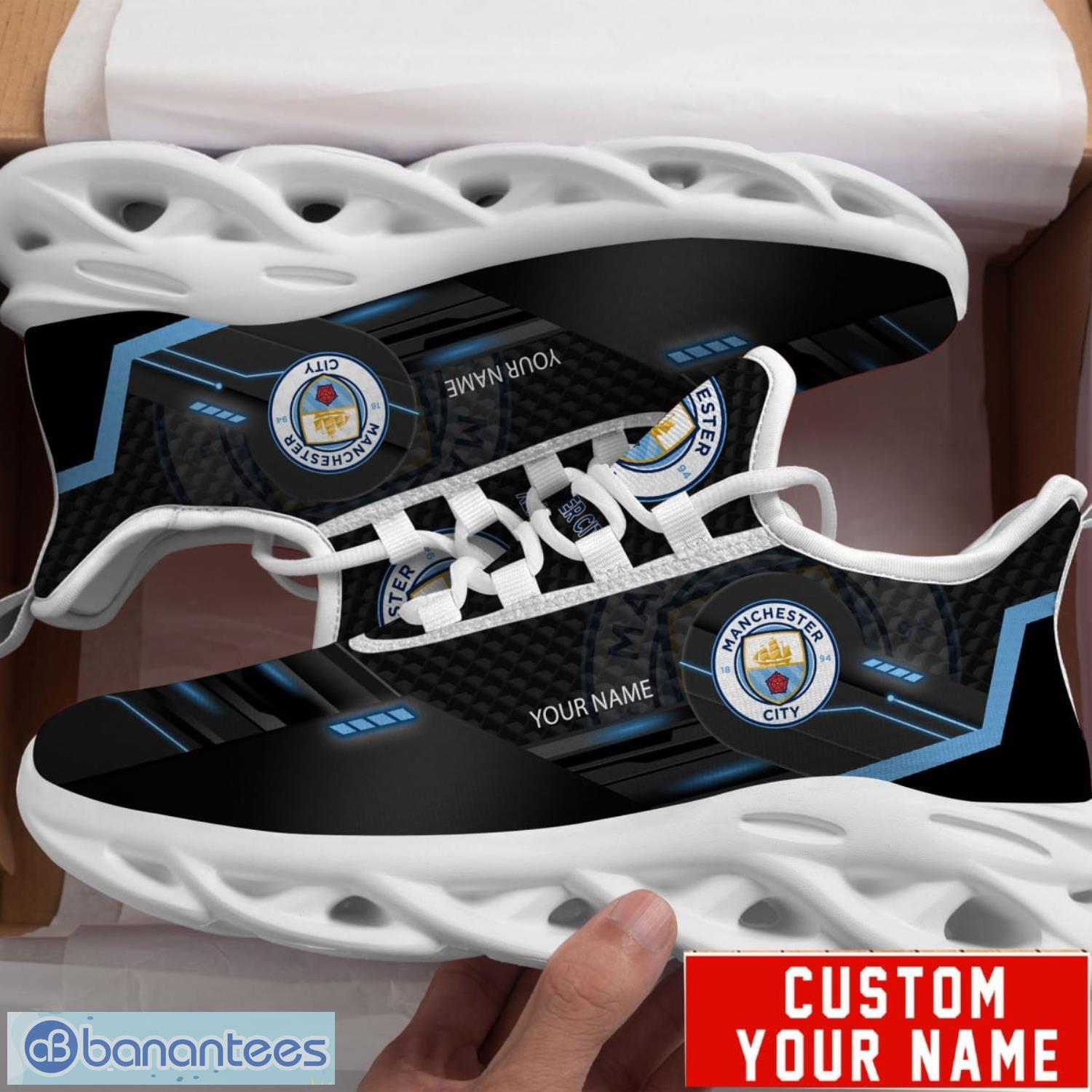 Manchester City Custom Name Style Max Soul Shoes