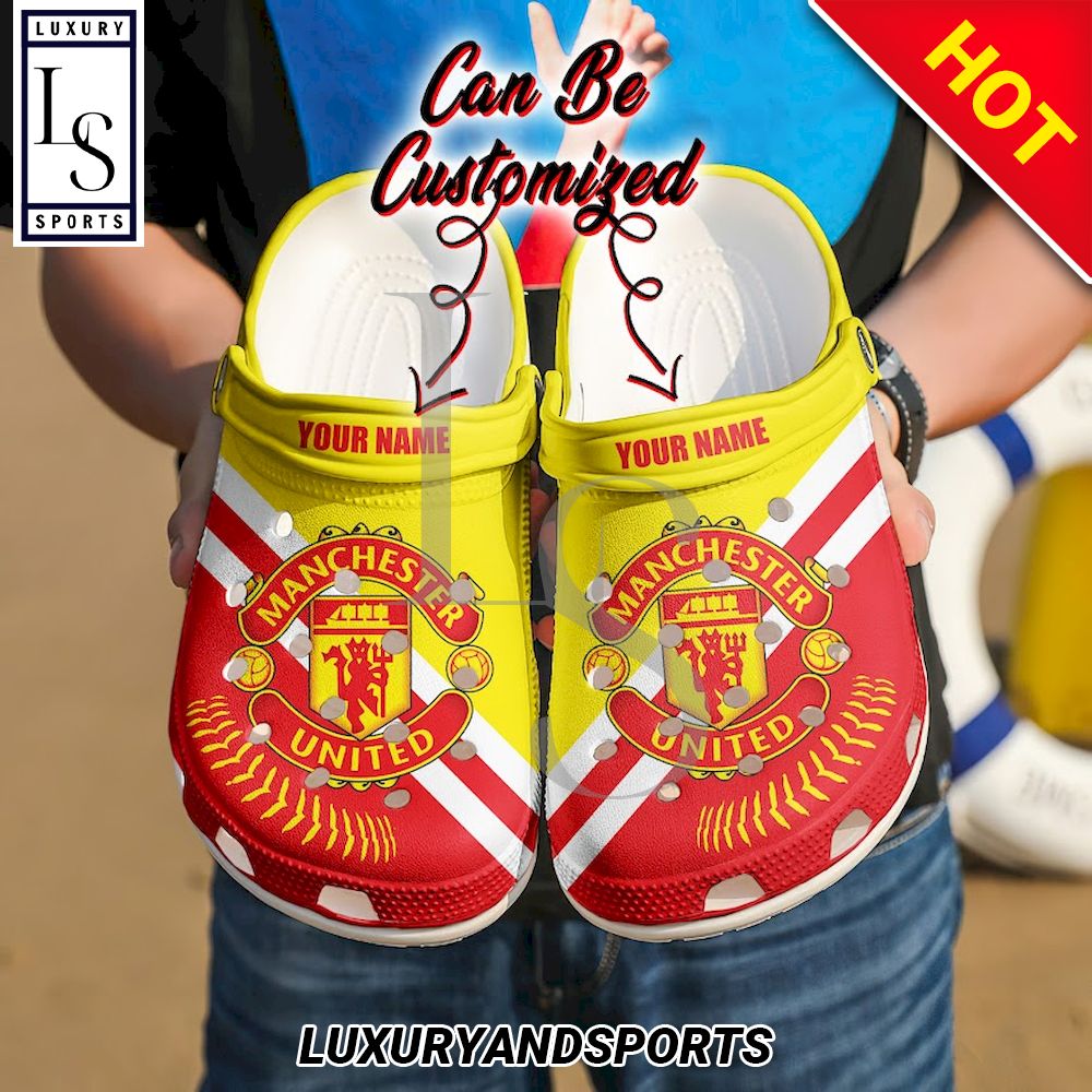 Manchester United Custom Name Crocs