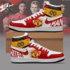 Manchester United Custom Name Premier League 2324 Air Jordan 1 High Sneakers