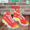 Manchester United Custom Name Red Air Jordan 13 Shoes