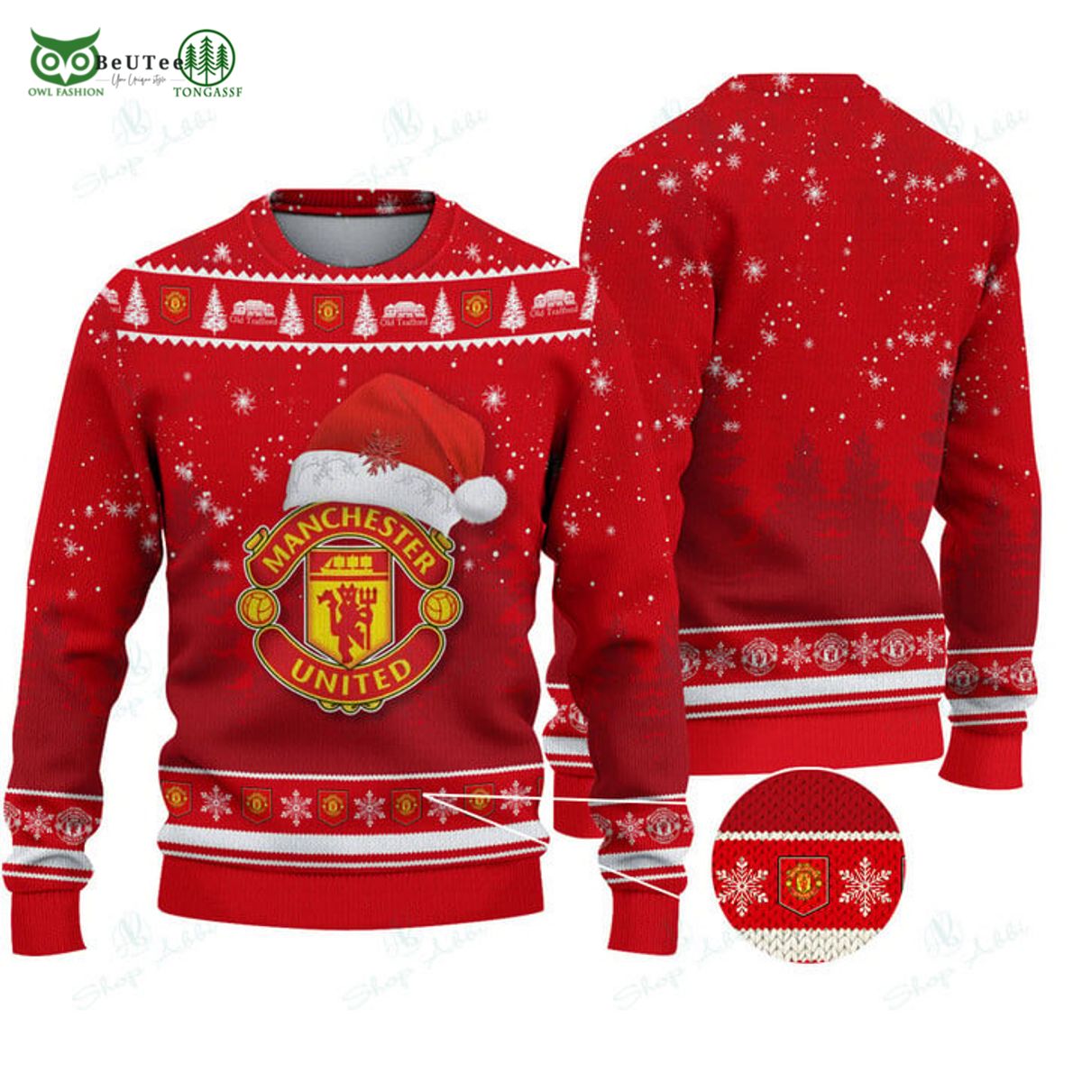 Manchester United Premier League Christmas Sweater