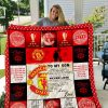 Manchester United To My Son Quilt Blanket
