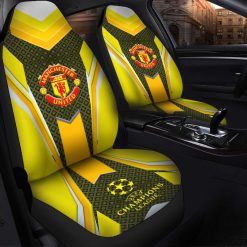 Manchester United Yellow Car Seat Covers