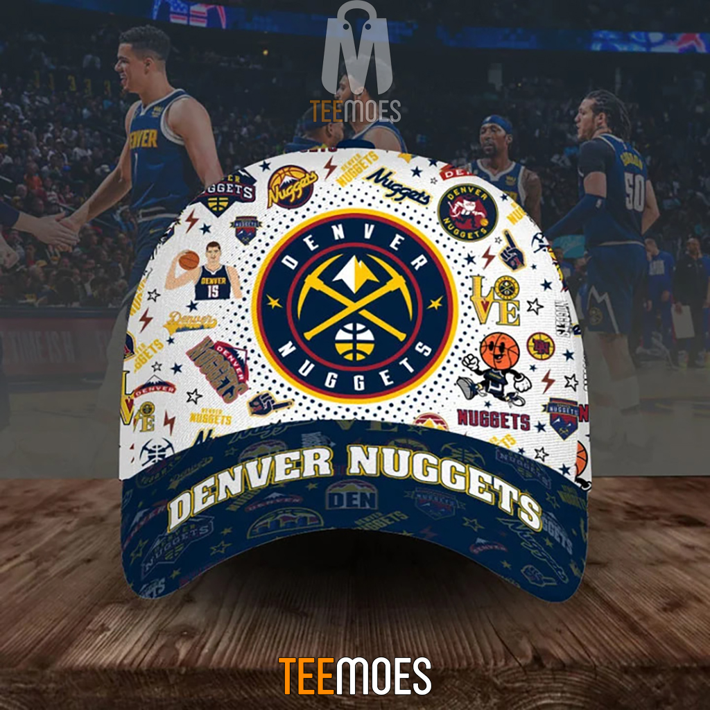 NBA Denver Nuggets Jokic Pattern Classic Cap