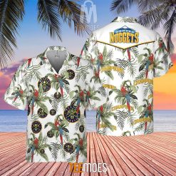NBA Denver Nuggets Tropical Parrot Pattern Hawaiian Shirt