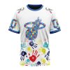 NBA Miami Heat Custom Name Number Autism Awareness Hands T-Shirt