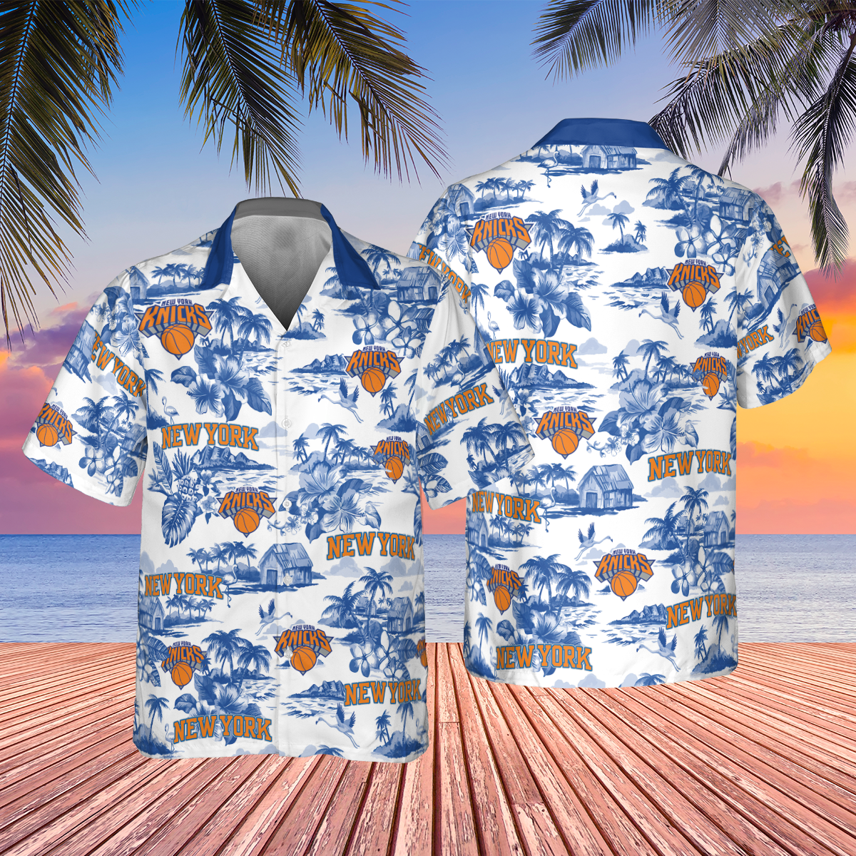 NBA New York Knicks Special Floral Island Hawaiian Shirt