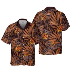 NBA Phoenix Suns Tropical Palm Leaves Hawaiian Shirt
