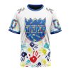 NBA Sacramento Kings Custom Name Number Autism Awareness Hands T-Shirt