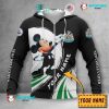 Newcastle United FC Custom Name Mickey Zip Up Hoodie