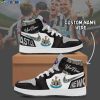 Newcastle United FC Custom Name Premier League Air Jordan 1 High Sneakers