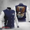 Newcastle United FC Eagle Blue White Baseball Jacket