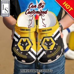 Wolverhampton Wanderers FC Custom Name Logo Crocs