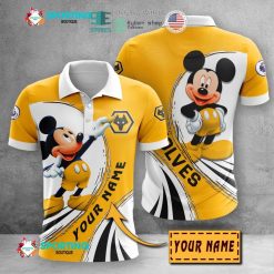 Wolverhampton Wanderers FC Custom Name Mickey Polo Shirt