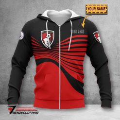 AFC Bournemouth Custom Name Special Style Zip Up Hoodie