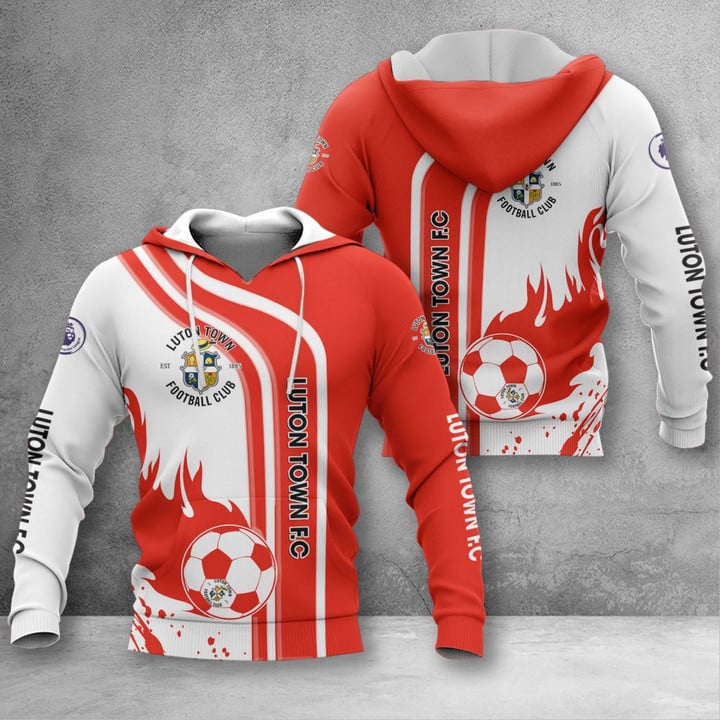EFL Luton Town FC Fire Ball Pullover Hoodie