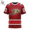 NHL Anaheim Ducks Custom Name Number Valentine Gift T-Shirt