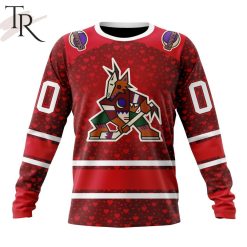 NHL Arizona Coyotes Custom Name Number Valentine Gift Sweatshirt
