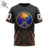 NHL Buffalo Sabres Custom Name Number Black History Month T-Shirt