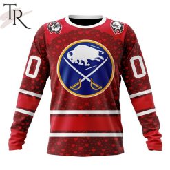 NHL Buffalo Sabres Custom Name Number Valentine Gift Sweatshirt