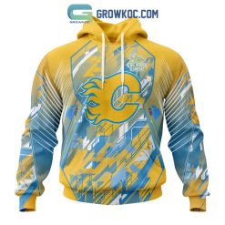 NHL Calgary Flames Against Childhood Cancer Pullover Hoodie
