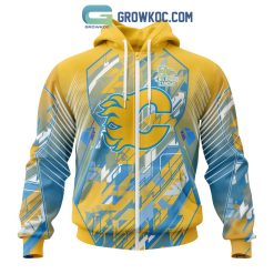 NHL Calgary Flames Against Childhood Cancer Zip Up Hoodie