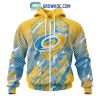 NHL Carolina Hurricanes Against Childhood Cancer Zip Up Hoodie