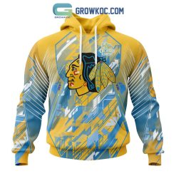 NHL Chicago Blackhawks Against Childhood Cancer Pullover Hoodie