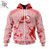 NHL Colorado Avalanche Custom Name x2 Date Valentine Zip Up Hoodie