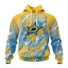 NHL Dallas Stars Against Childhood Cancer Pullover Hoodie