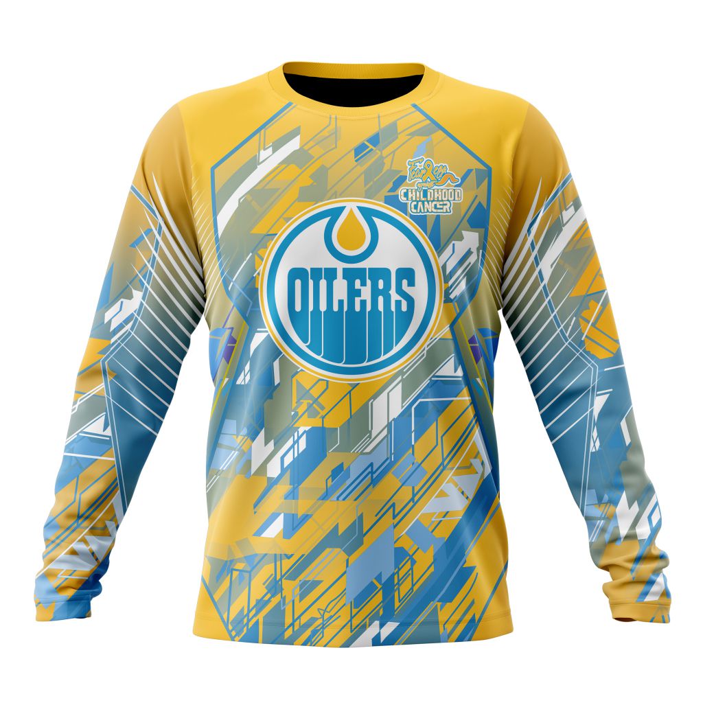 NHL Edmonton Oilers Against Childhood Cancer Sweatshirt